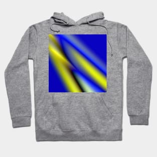 Blue yellow black abstract art Hoodie